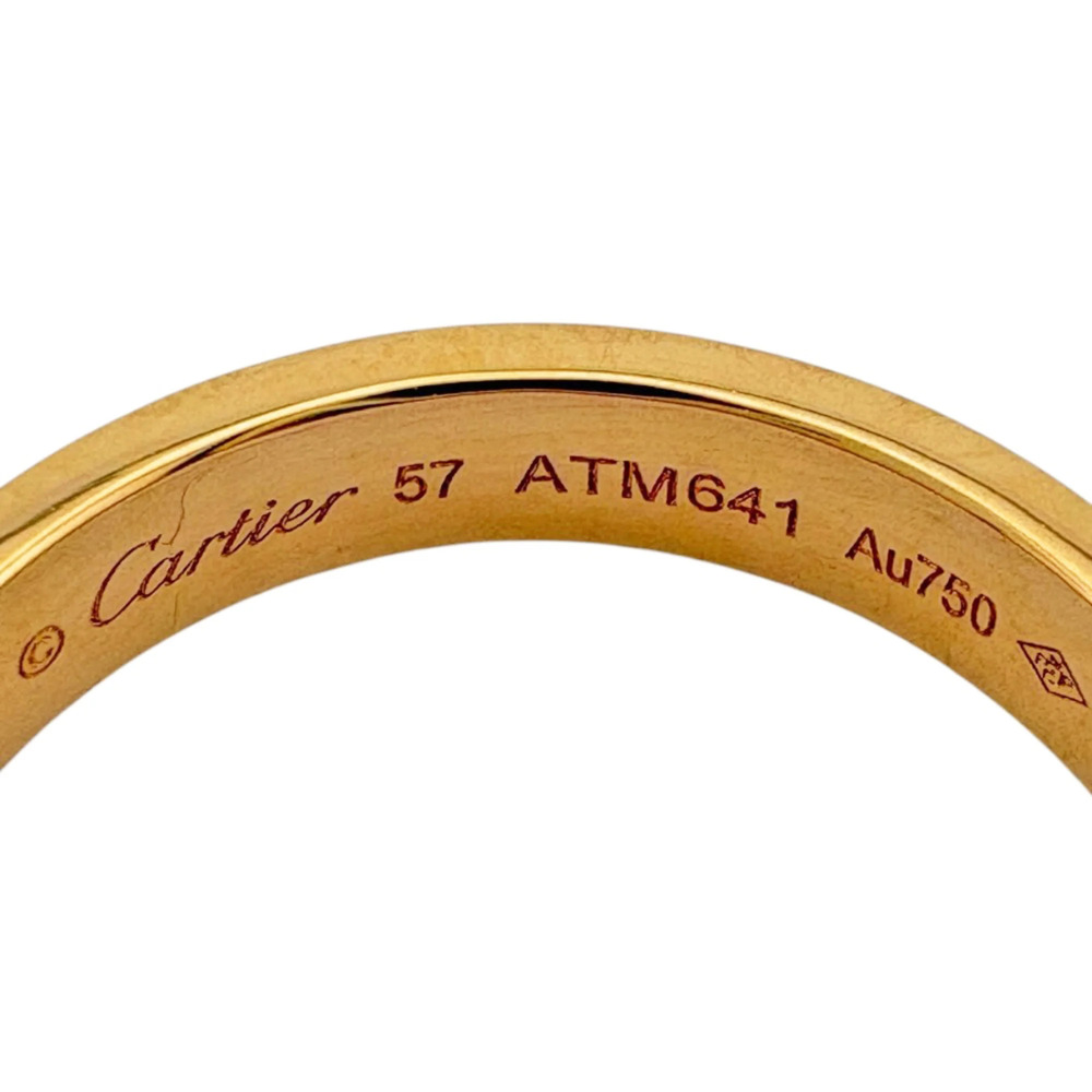 CARTIER 18k Gold Diamond Wedding Ring - Picture 7 of 7